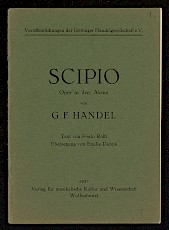 Scipio, Oper in drei Akten